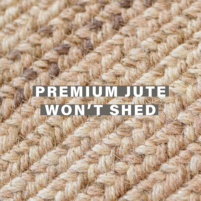 Homespice Cookie Dough Oval Braided Rugs 5x8' - Image 5