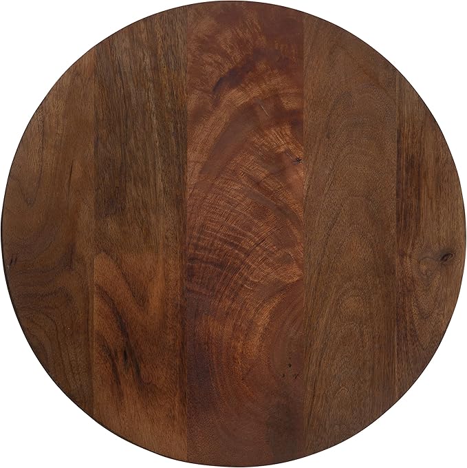 Kate and Laurel Aja Modern Side Table; 15 x 15 x 23; Walnut Brown; Decorative - Image 10