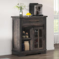 DWVO Farmhouse Coffee Bar Cabinet, Sideboard Buffet Cabinet by DWVO