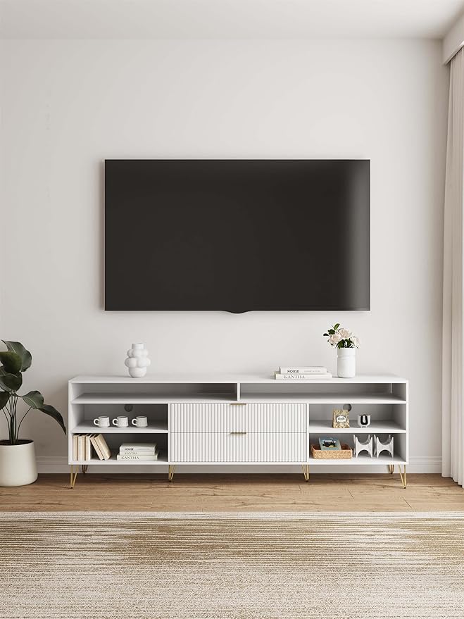 Manhattan Comfort Dumbo Mid Century Modern TV Stand - Image 2