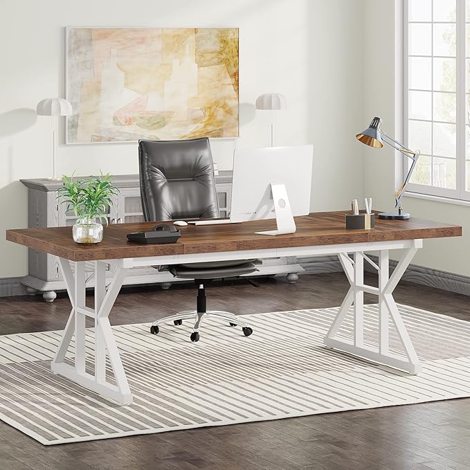 Tribesigns 70.8-Inch Executive Desk, Large Computer Office Desk Workstation by Tribesigns