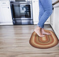 Gingerbread Brown Jute Braided Oval Rugs, 16x24 by Homespice