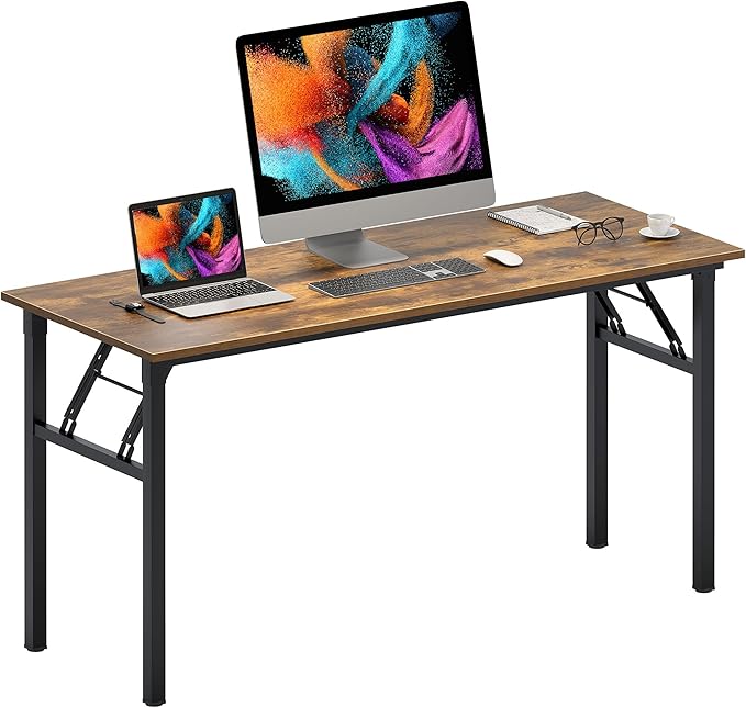 Need Home Office Desk Large Computer Desk 60 inch Sturdy Table Foldable Desk by Need
