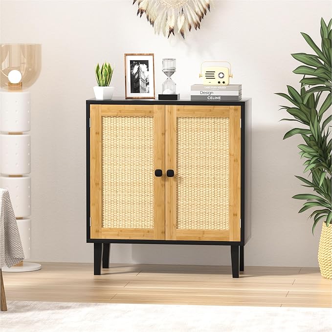 Bamboo Sideboard Buffet Cabinet - Image 7