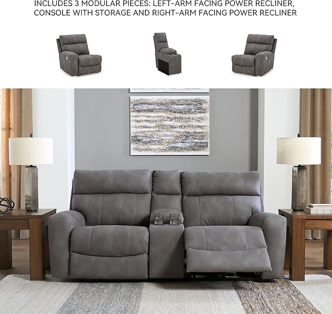 Signature Design by Ashley Next-Gen DuraPella Contemporary Faux Leather Modular - Image 5