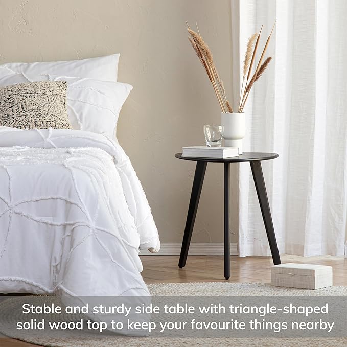MH London Tri Pin Side Table I Handmade Natural Mango Wood, Naturally Moisture - Image 4