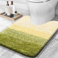OLANLY Luxury Toilet Rugs U-Shaped 24x20, Extra Soft and Absorbent Microfiber by OLANLY