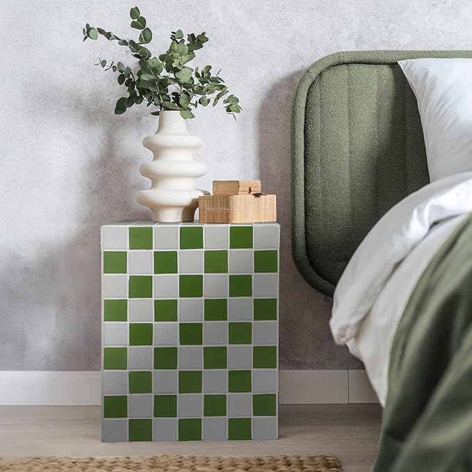 JONATHAN Y END2000J Callista 18" Modern Bohemian Ceramic Tiled Rectangle End - Image 2