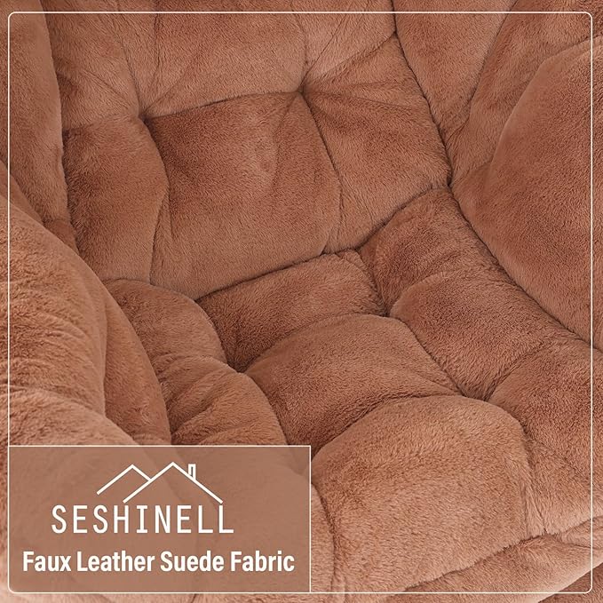Lazy Chair with Ottoman, Modern Accent Chair Lounge Leisure Sofa Chair with - Image 8