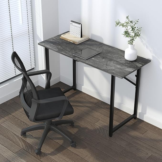 Folding Computer Desk 47 inch Writing Gaming Computer Camping Table, No - Image 2