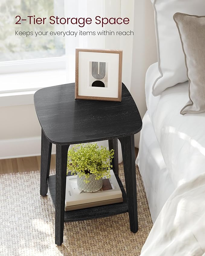 VASAGLE Side Table, Small Square End Table - Image 4