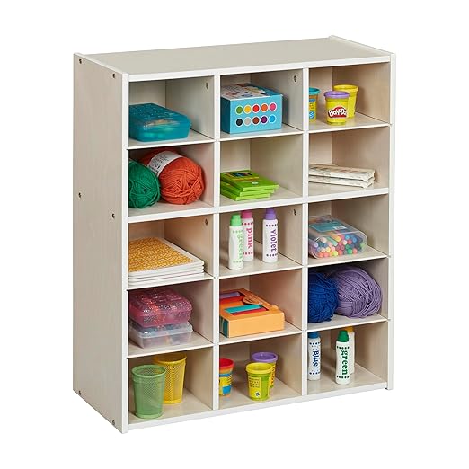 ECR4Kids Streamline 15 Cubby Tray Storage Cabinet, Classroom Furniture - Image 11