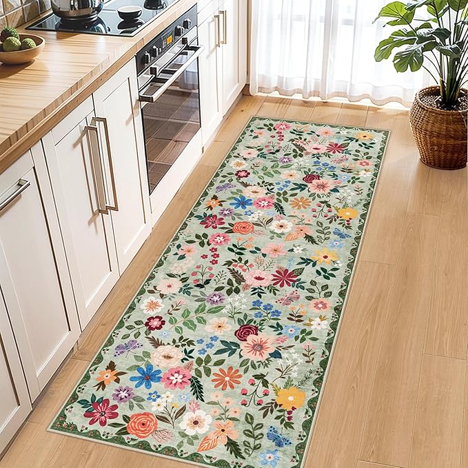 Runner Rug for Entryway: 2x10 Kitchen Rugs Non Slip Washable Ultra-Thin Soft - Image 6