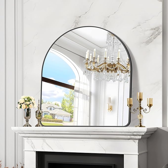 Arched Bathroom Mirror, Wall Mounted Mirror, Living Room, Vertically Hanging - Image 6