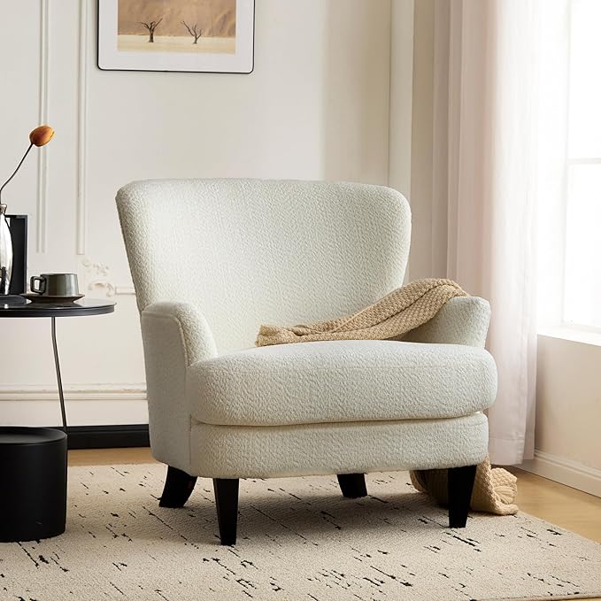 Christopher Knight Home Colby Boucle Upholstered Club Chair, Living Room Accent by ChristopherKnightHome