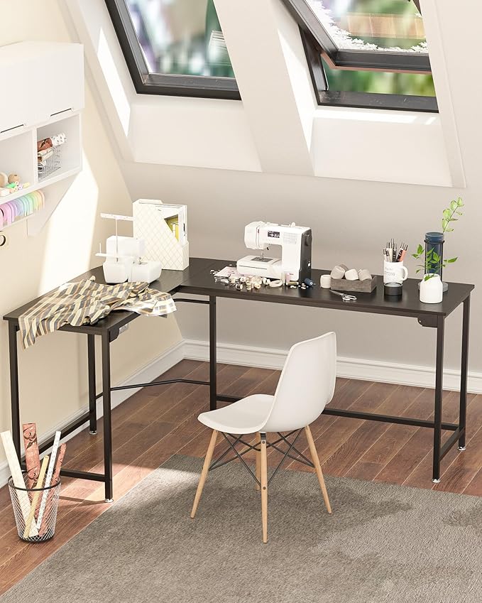 Teraves Modern L Shaped Gaming Desk 58'' Corner Computer Desk - Image 5