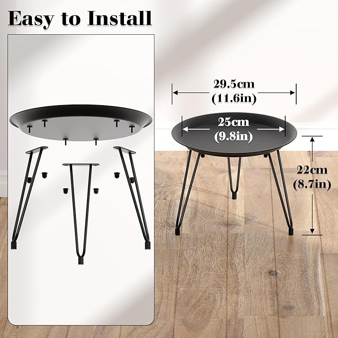 SUEH DESIGN Plant Stand Indoor, Metal Plant Stand Round Plant Table Heavy Duty - Image 6