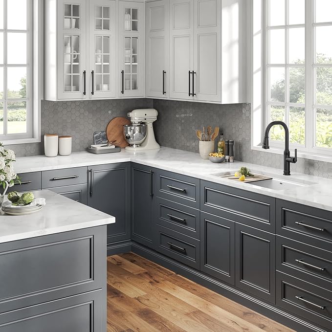 KRAUS Allyn Industrial Pull-Down Single Handle Kitchen Faucet in Matte Black - Image 13