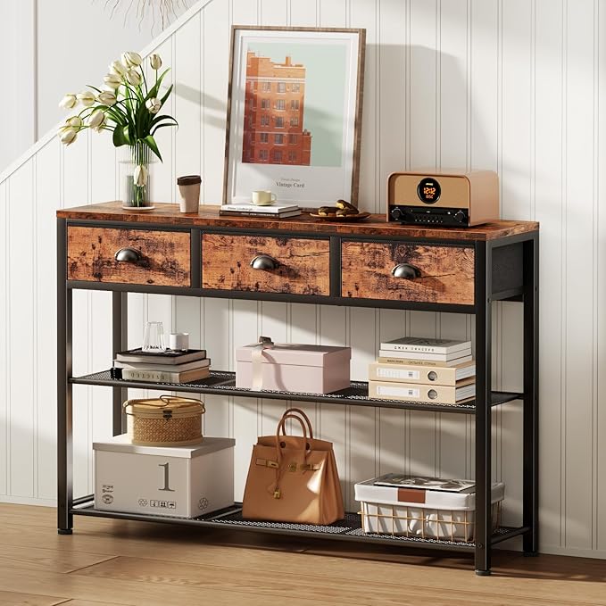 Furologee Entryway Table, Industrial Entry Way Table - Image 5