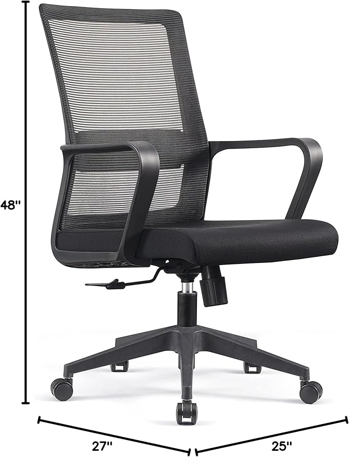 Black Mesh Office Chair - Image 3