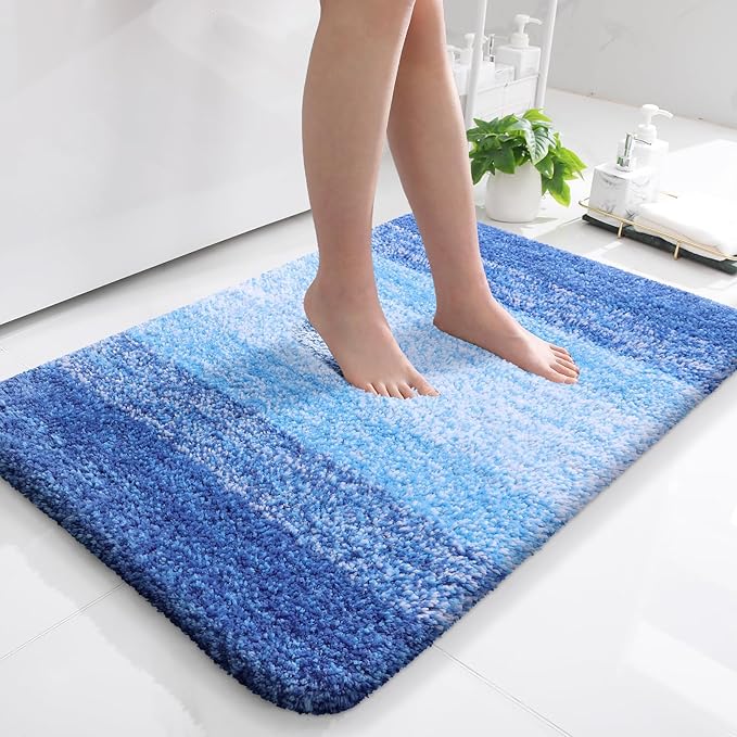 OLANLY Bathroom Rugs Mat 36x24, Extra Soft Absorbent Microfiber Bath Rugs by OLANLY