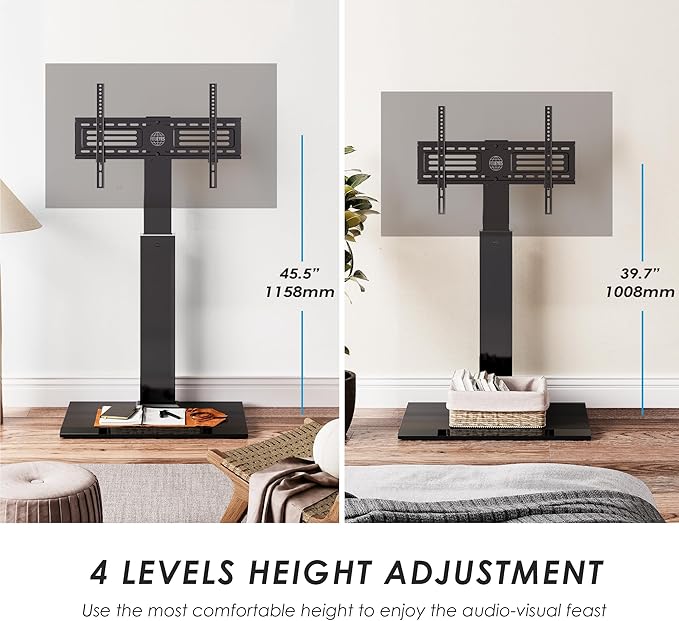 FITUEYES Iron Base Universal Floor TV Stand - Image 3