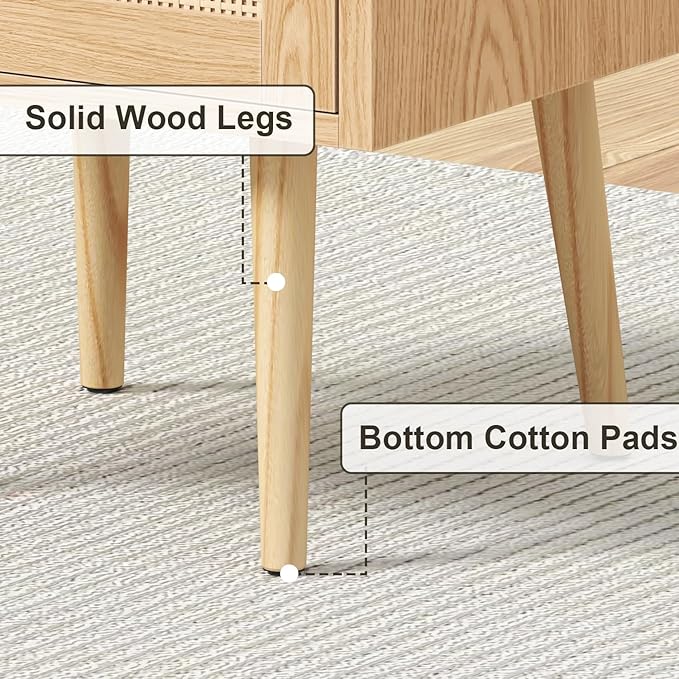 Night stand Set of 2, Bedside Tables - Image 9