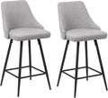 BTEXPERT Set of 2 Pack, Premium upholstered Dining 25" Seat Height High Back by BTExpert
