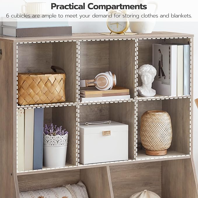 HOOBRO Kids Bookshelf, Toy Storage Cabinet, Kids Toy Organizer, 8 Cubicles - Image 7