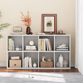 YESHOMY 8 Cube Bookcase, Open Frame 2-Tier Book Shelf, Bookshelf Storage by SearchallYESHOMY