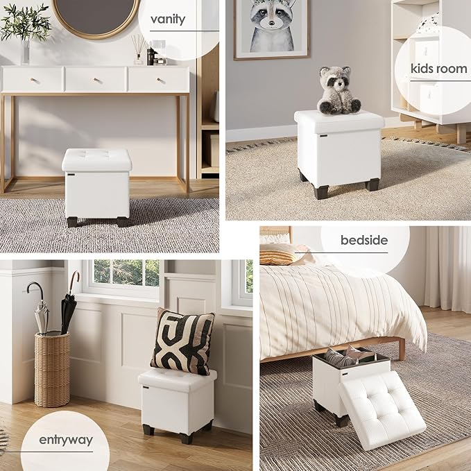 STORAGEBUD Storage Ottoman Cube - Image 4