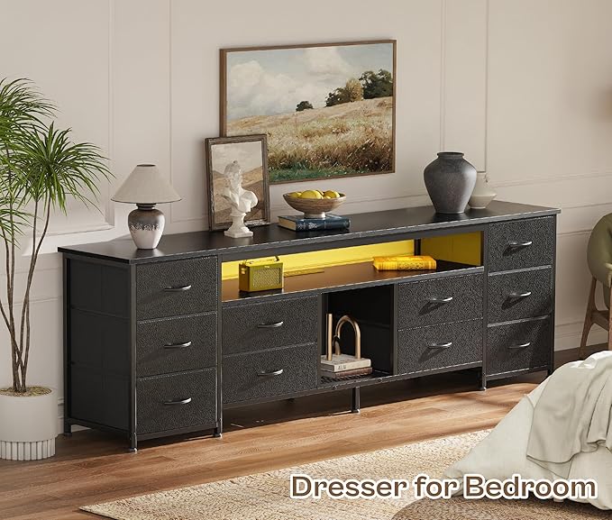 Huuger 70.9 Inch LED TV Stand Dresser - Image 7