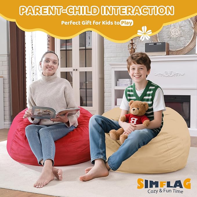 2FT Bean Bag Chair, Comfy Bean Bag Chairs - Image 4