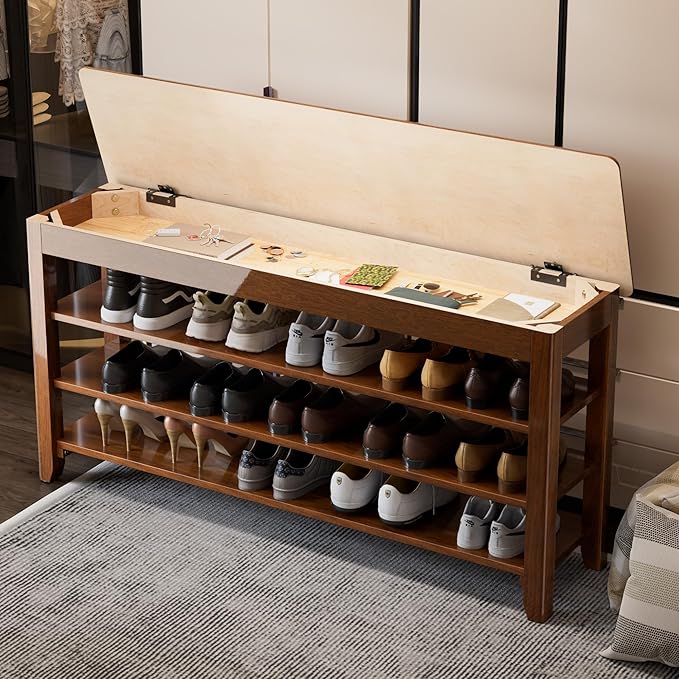 Shoe Storage Bench for Entryway - Image 2