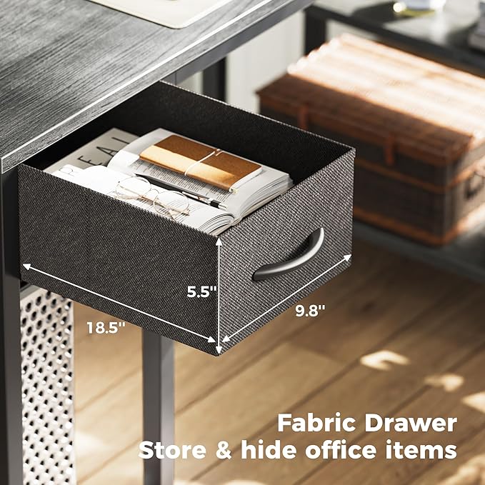 SUPERJARE 47 inch Reversible L Shaped Desk - Image 3