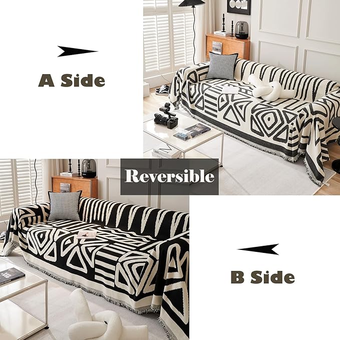 VM VOUGEMARKET Black Couch Cover - Image 2