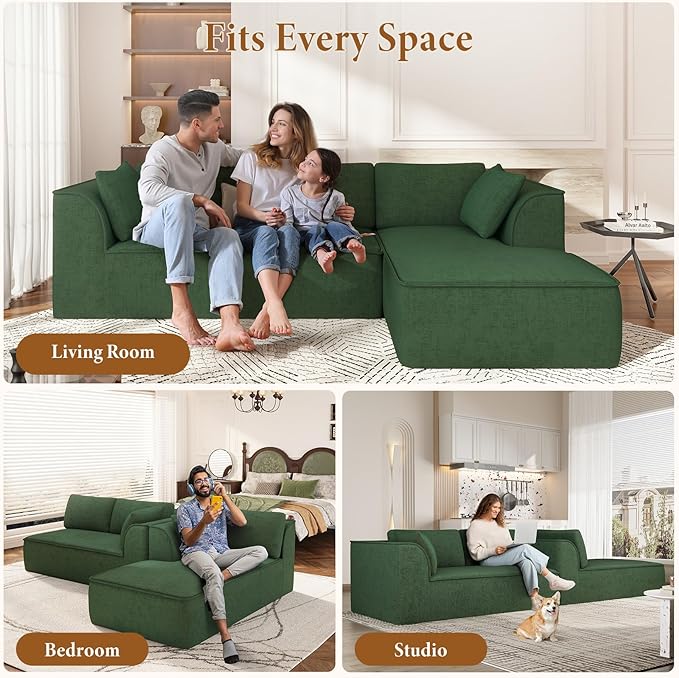 Vesgantti 106" Cloud Sectional Couch - Image 7