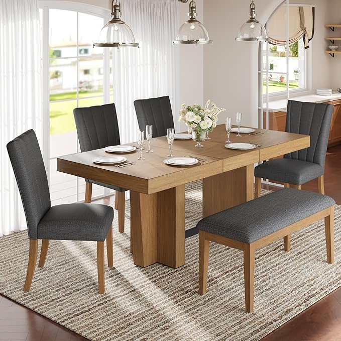Ball & Cast 6 Piece Farmhouse Dining Table Set by BallCast