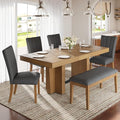 Ball & Cast 6 Piece Farmhouse Dining Table Set by BallCast