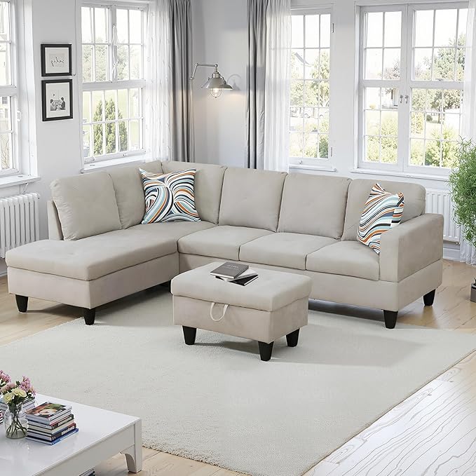 NicBex Sectional Couch 3 Pieces Sofa Set - Image 2