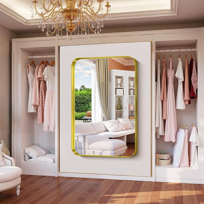FORBATH 55x36 Inch Large Bathroom Mirror - Image 6