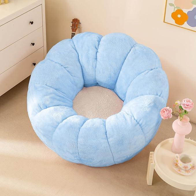 Pumpkin Bean Bag Sofa Chair for Adult, Beanbag Couch - Image 7
