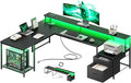 PRAISUN 66 Inch L Shaped Computer Desk by PRAISUN