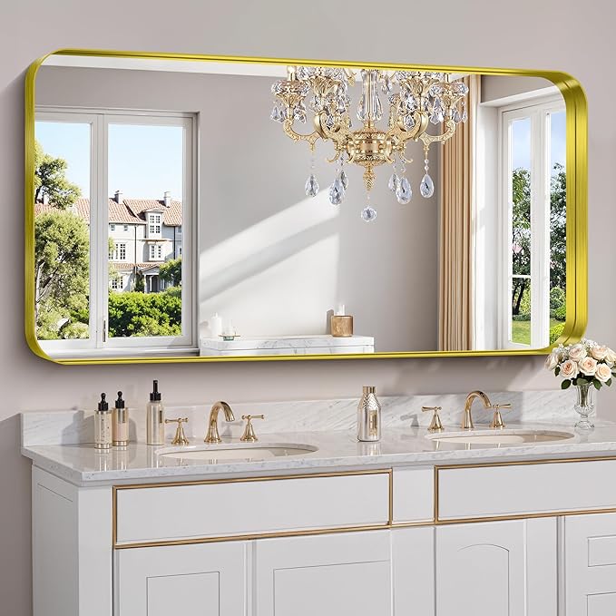 FORBATH 60x30 Inch Large Bathroom Mirror by FORBATH