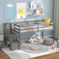 HomSof Loft Bed with Stairs and Storage by HomSof