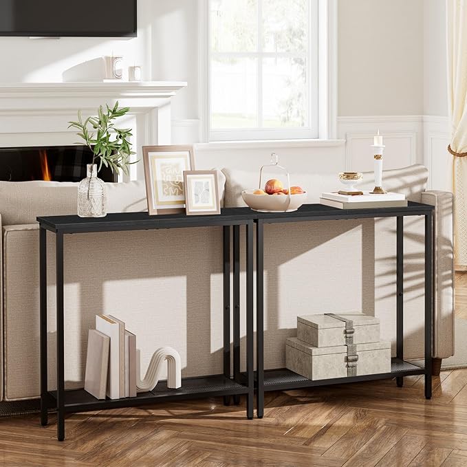 HOOBRO 29.5" Narrow Console Table, Small Entryway Table - Image 4