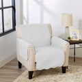 Great Bay Home Medallion Stitched Solid Furniture Protector Stain Resistant by GreatBayHome