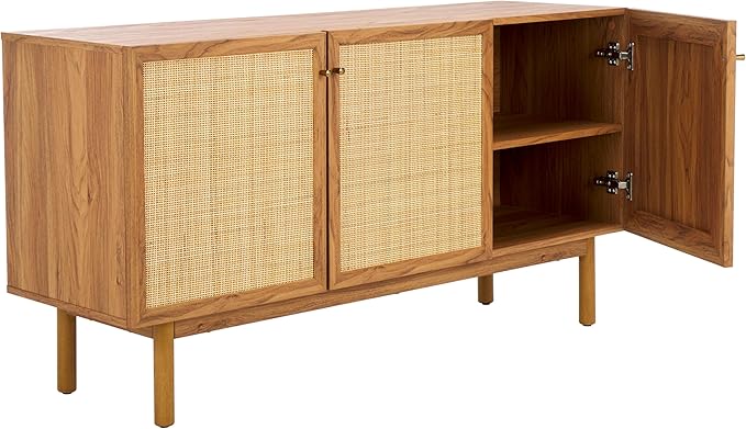 SAFAVIEH Aino TV Stand for up to 60" Flatscreen – Oak Brown - Image 6