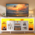 YITAHOME 33.5'' Tall TV Stand for 75 inch TV, LED Entertainment Center by YITAHOME