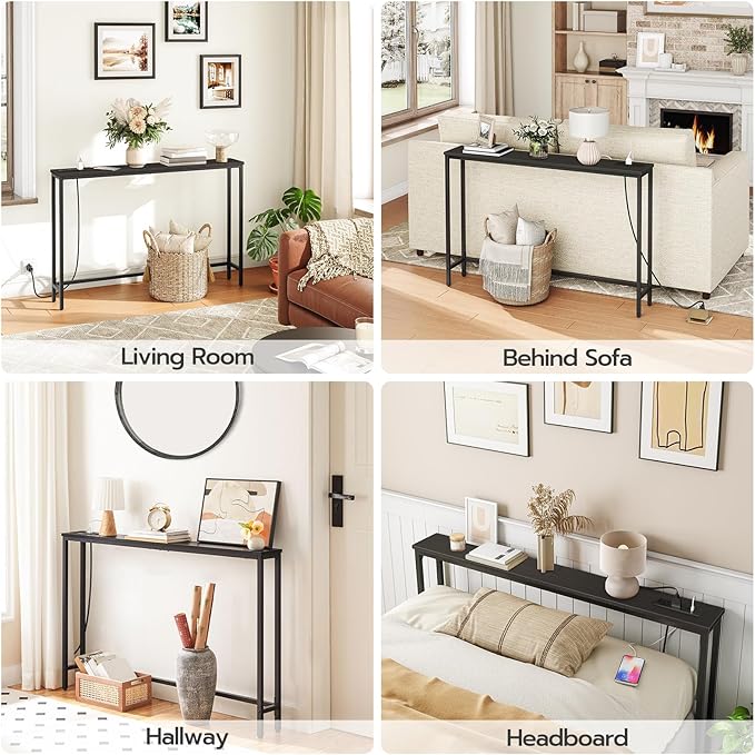 HOOBRO 47.2" Skinny Console Table - Image 6
